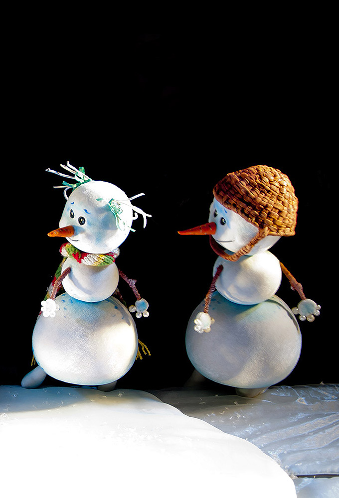 Солнышко и снежные человечки